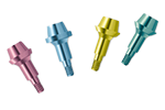 color-anodized abutments