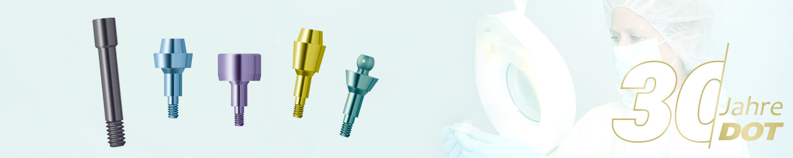 Anodisierte Dentalkomponenten (Typ II und III-Anodisierung) - DOT GmbH